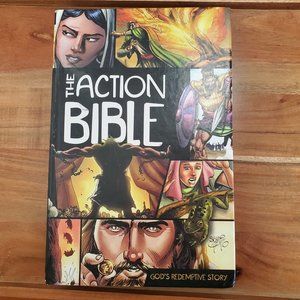 The Action Bible: God's Redemptive Story Graphic Novel Bible Sergio Cariello